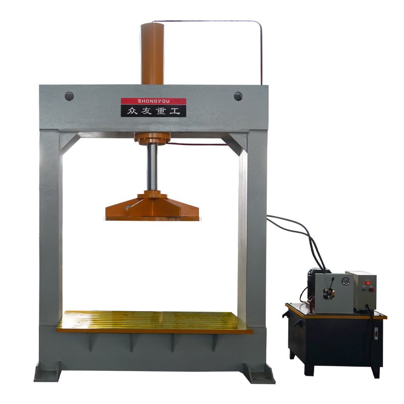 YM-120 Ton H Frame Hydraulic Solid Forklift Tire Tyre Press