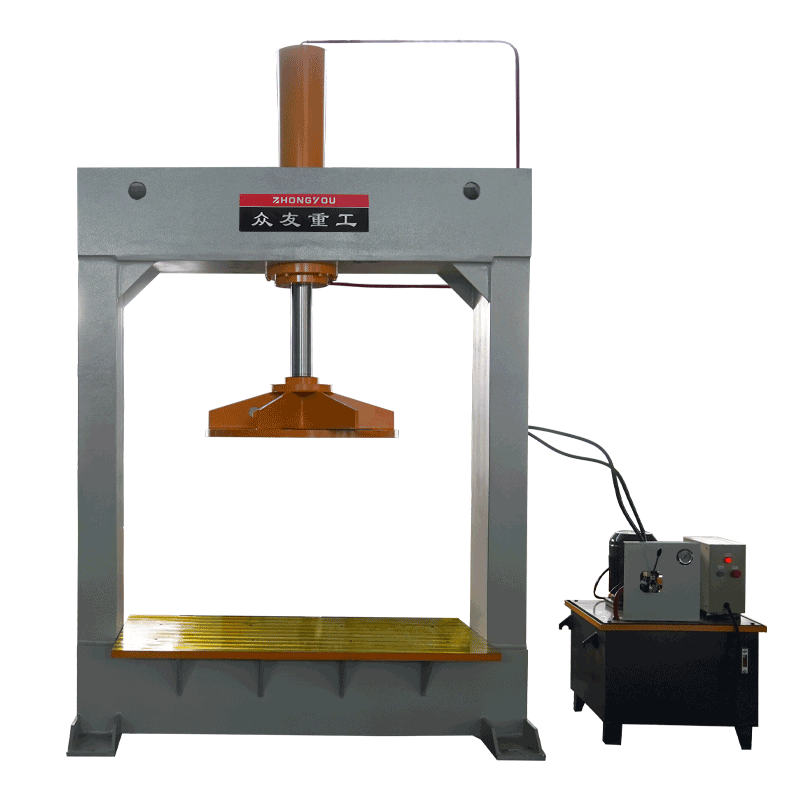YM-120 Ton H Frame Hydraulic Solid Forklift Tire Tyre Press