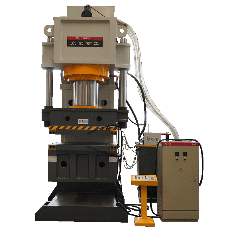 700T single arm hydraulic press with electric heating and water-cooled tubes