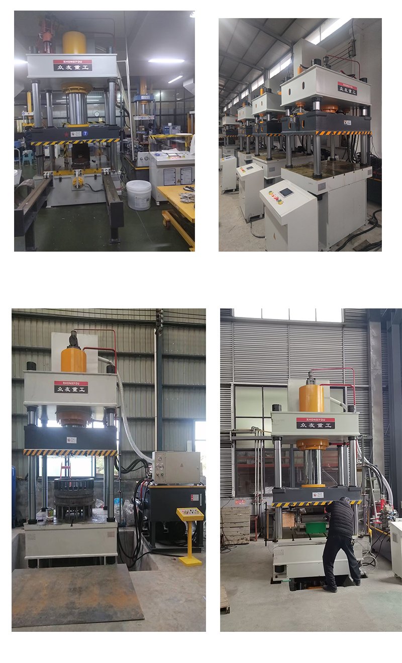 800ton custom made four column hydraulic press machine Customer Case