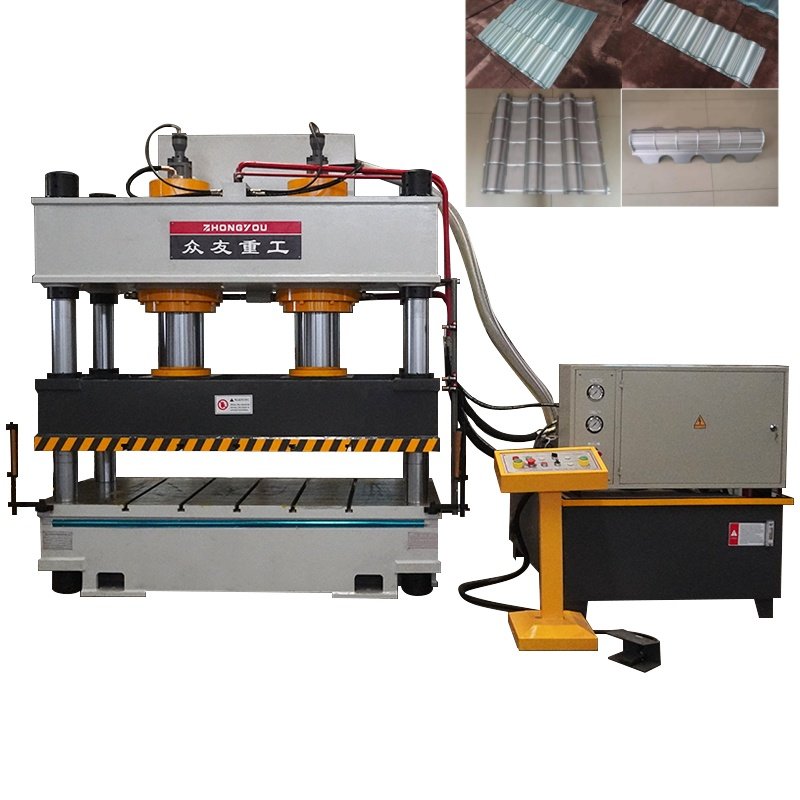 Colour Stone Metal Tile Forming Hydraulic Press Metal Sheet Forming Press Machine