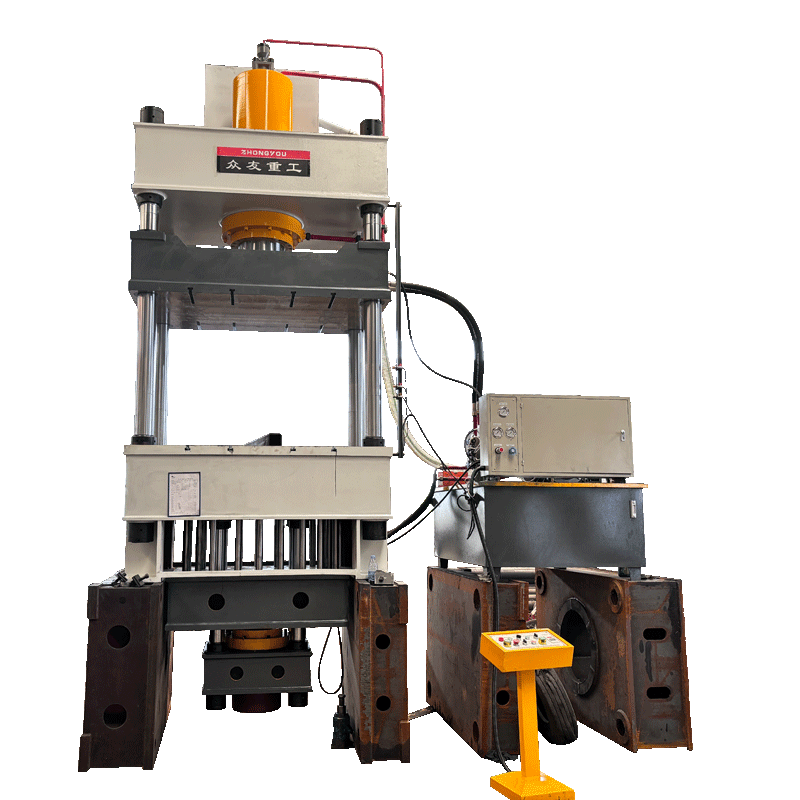 Grey Bucket Truck Stretching Machine with Hydraulic Pad Metal Stretch Forming Hydraulic Presses