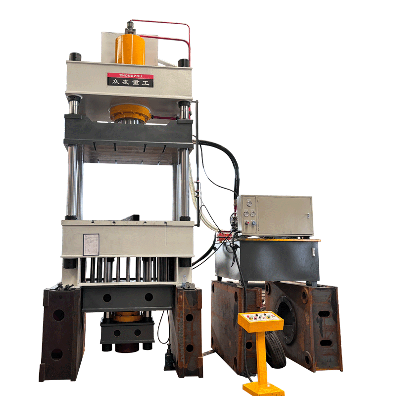 Grey Bucket Truck Stretching Machine with Hydraulic Pad Metal Stretch Forming Hydraulic Presses