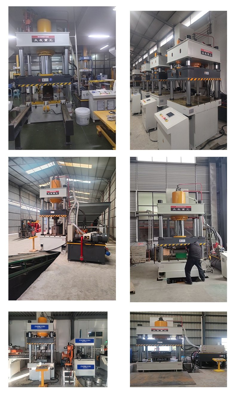Metal deep drawing press 315 tons double action drawing machine Customer Case