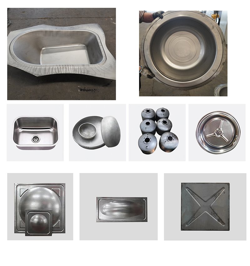 Sheet metal stretching machine Compression molding process
