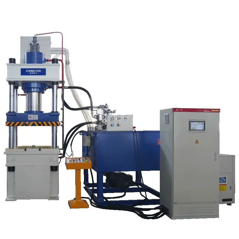 Servo fast three-beam four-column hydraulic press 250 tons water-cooled hydraulic presses