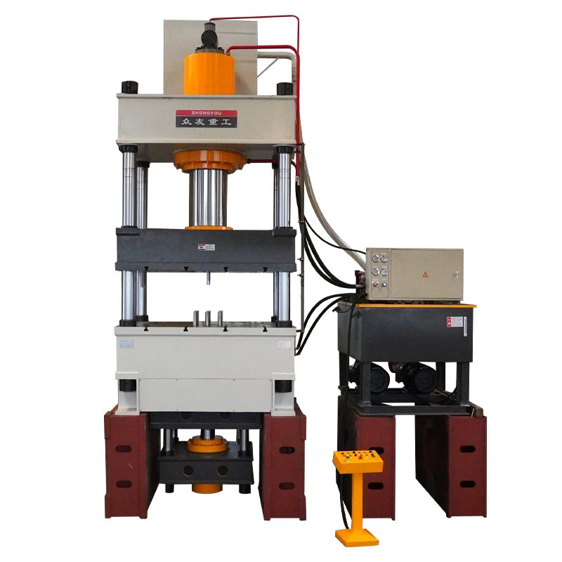 Hydraulic pad for 500 tons stretching machine with beater cylinder