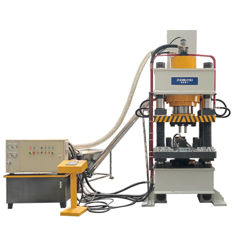 Metal powder molding hydraulic press