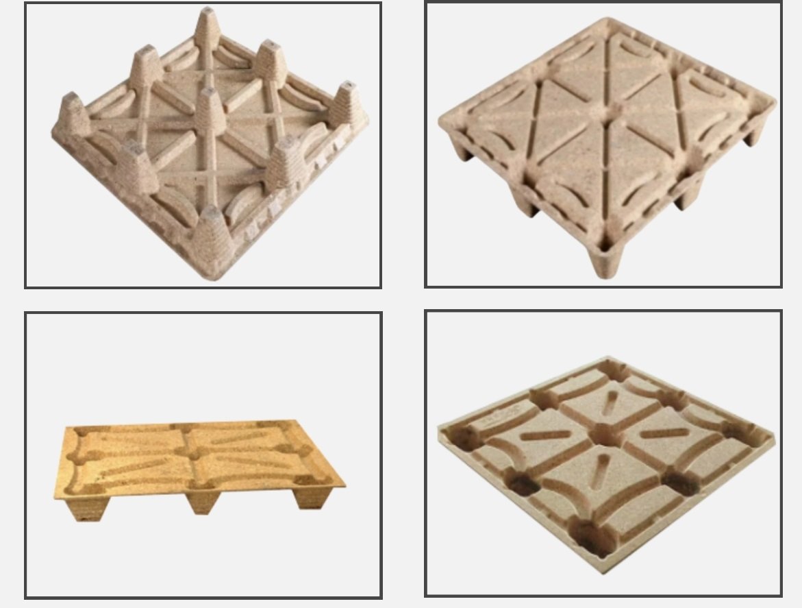 Wood chip tray hot pressing molding hydraulic press Compression molding process