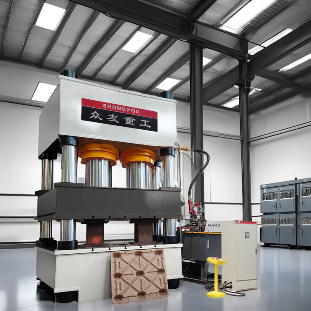 Large plant fiber pallet hydraulic press