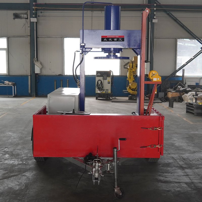 100 tons mobile tire press for tire removal equipment
