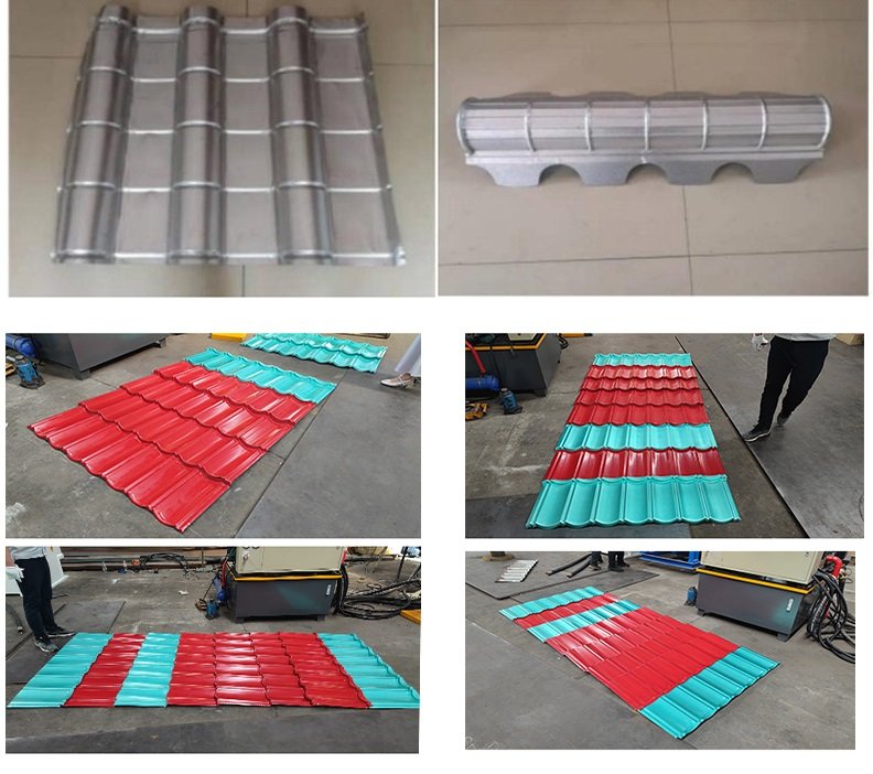 Color stone tile forming hydraulic press 315 tons galvanized sheet metal sheet forming press machine Compression molding process