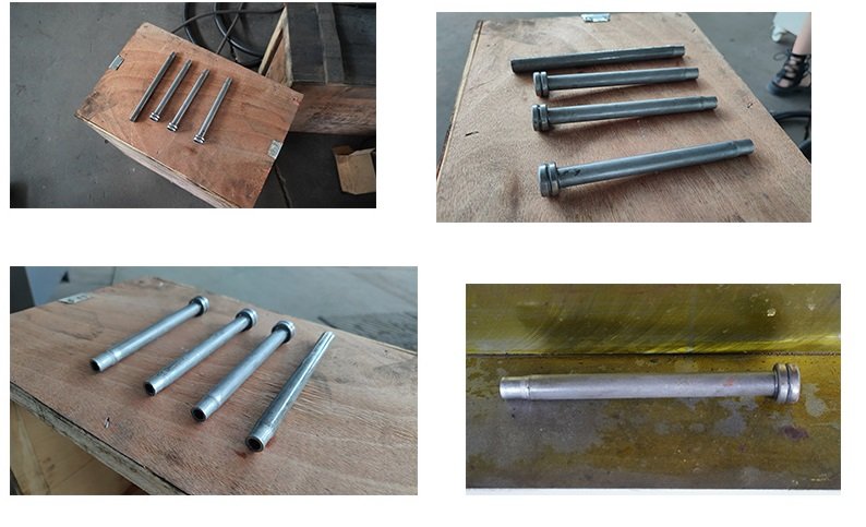 200 tons four-column hydraulic press steel pipe cold heading with molds Compression molding process