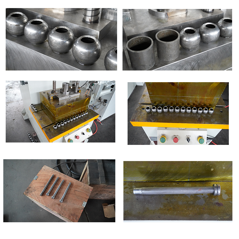 Single-arm steel ball press Compression molding process