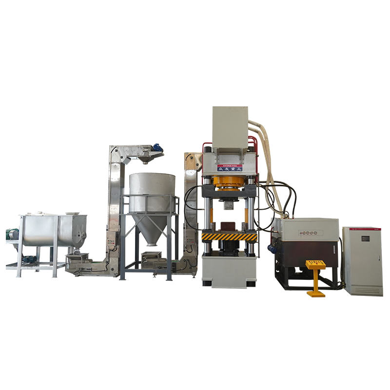 1000-ton four-column hydraulic press for animal lick block production