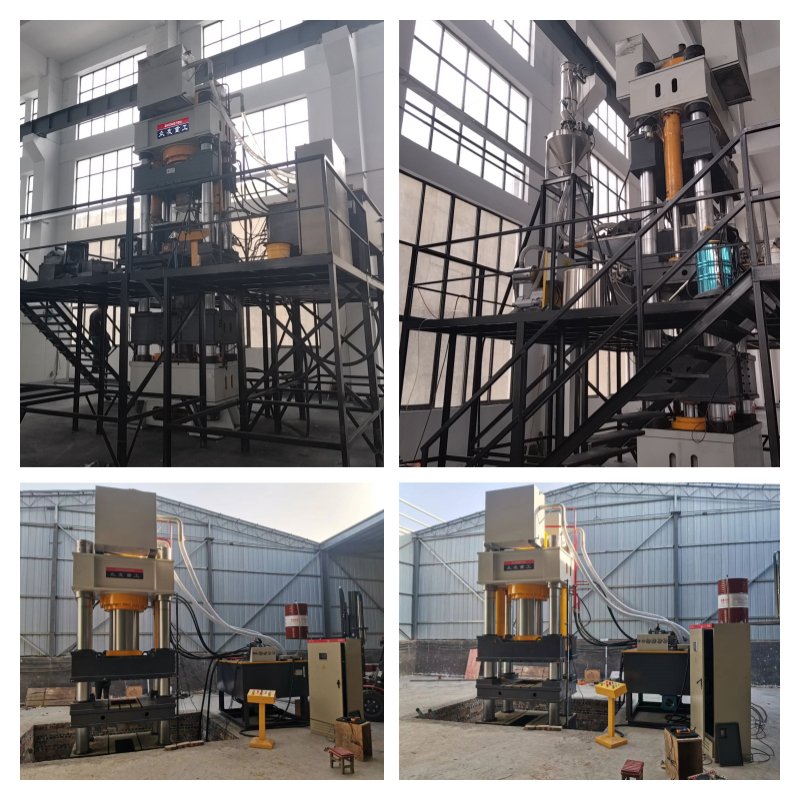 800-ton Refractory Brick Crucible Hydraulic Press Customer Case