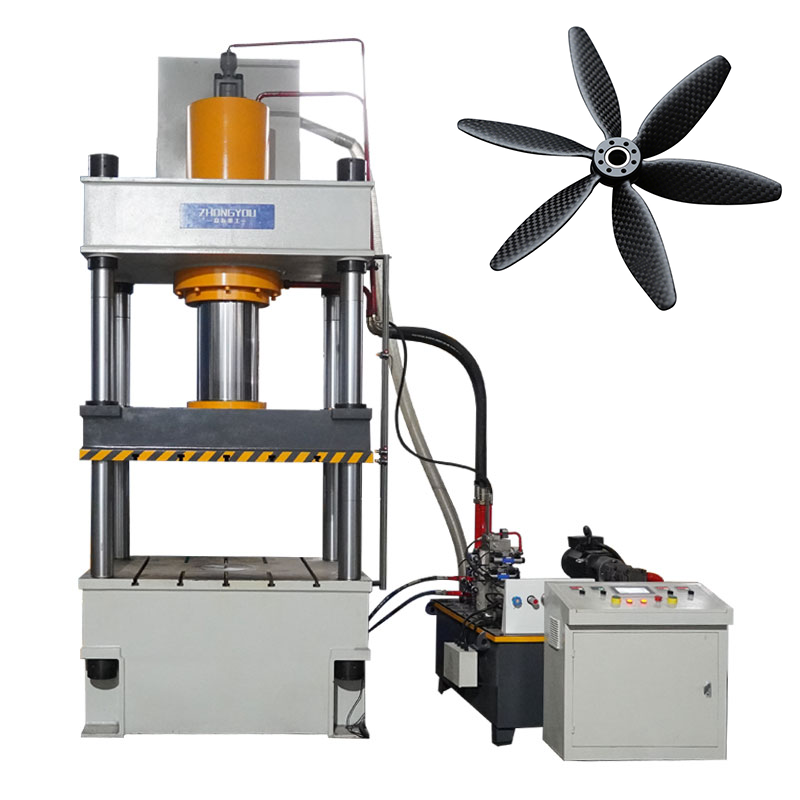 Carbon Fiber Hydraulic Press for Drone Propeller Blades