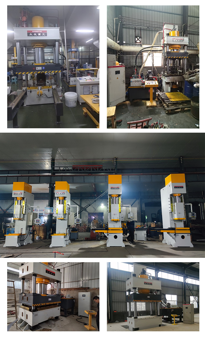 100-ton hydraulic press for sheet metal blanking Customer Case