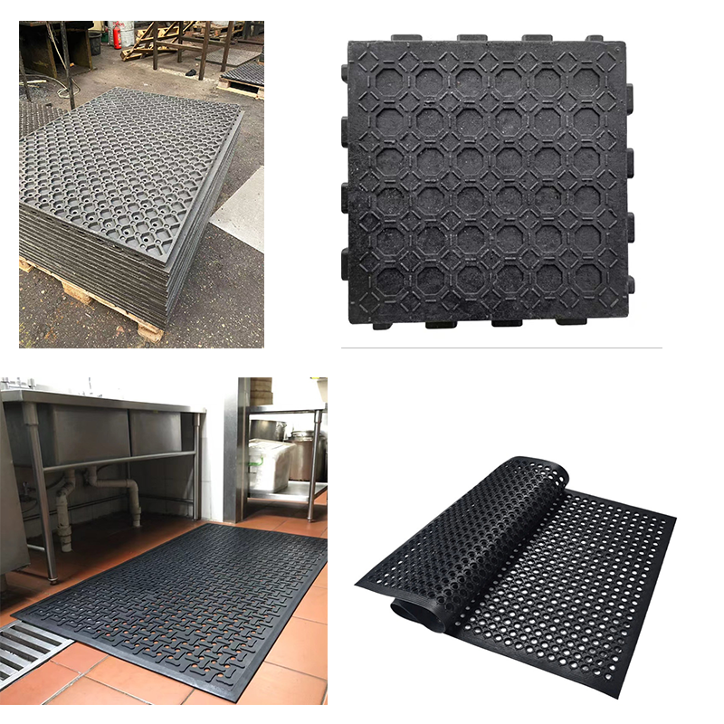 Rubber Mat Molding Hydraulic Press Compression molding process