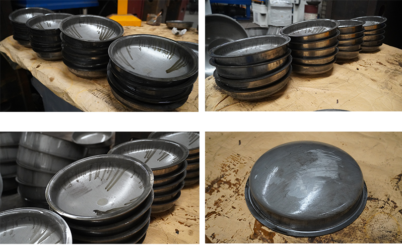 Deep drawing of heads   deep drawing hydraulic press machine Compression molding process