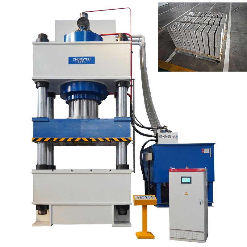 Hot Press for Shaping Refractory Materials       1200 four column hydraulic press machine