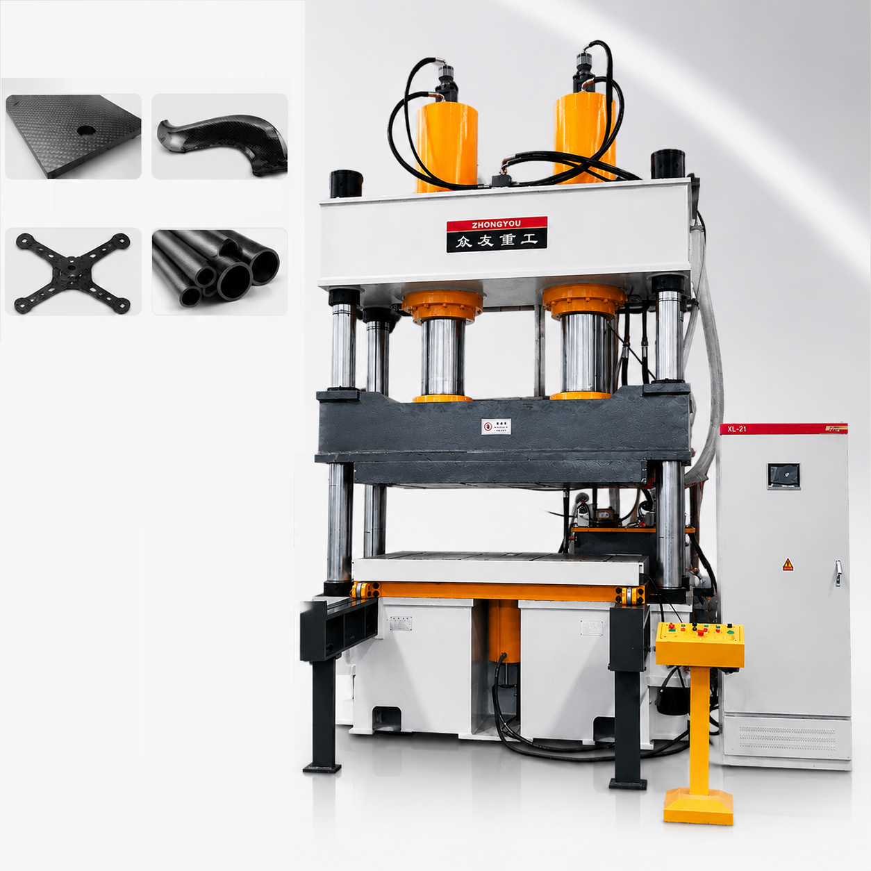 500-Ton Hydraulic Hot Press for Carbon Fiber Composite Molding
