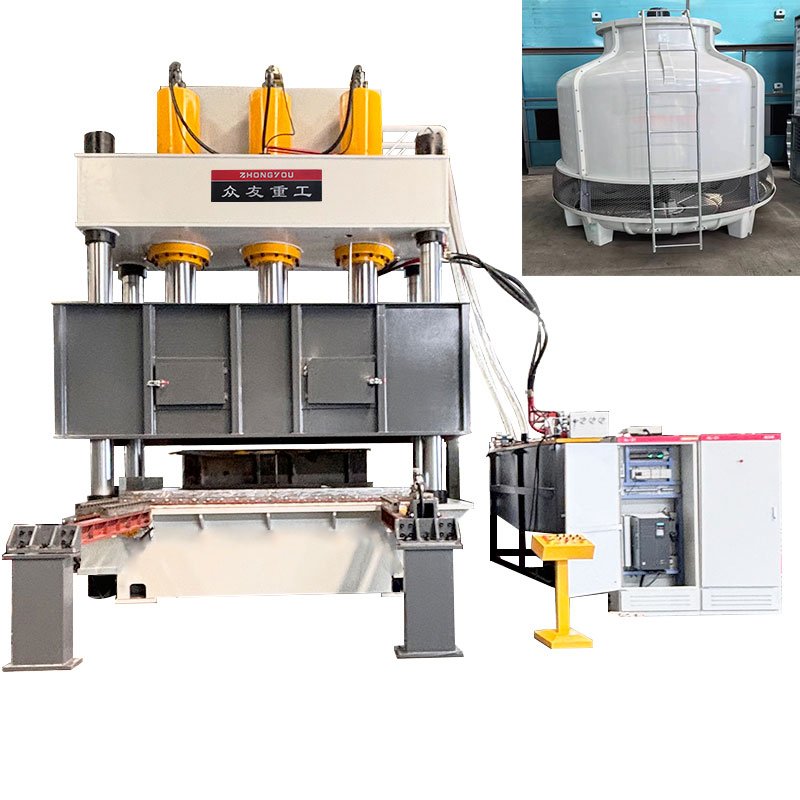 Fiberglass Cooling Tower Plate Forming Hydraulic Press  Composite Cooling Tower Casing Molding Press