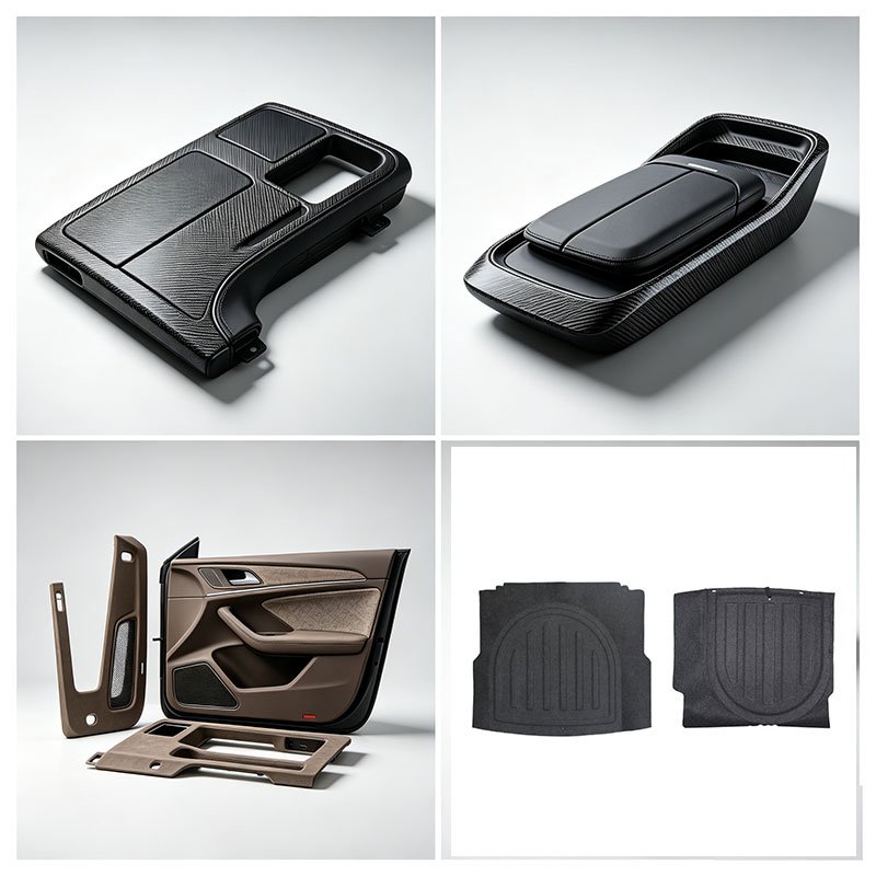 Automobile Interior Trim Parts Hydraulic Press   Fiber-Reinforced Plastic Press Machine Compression molding process