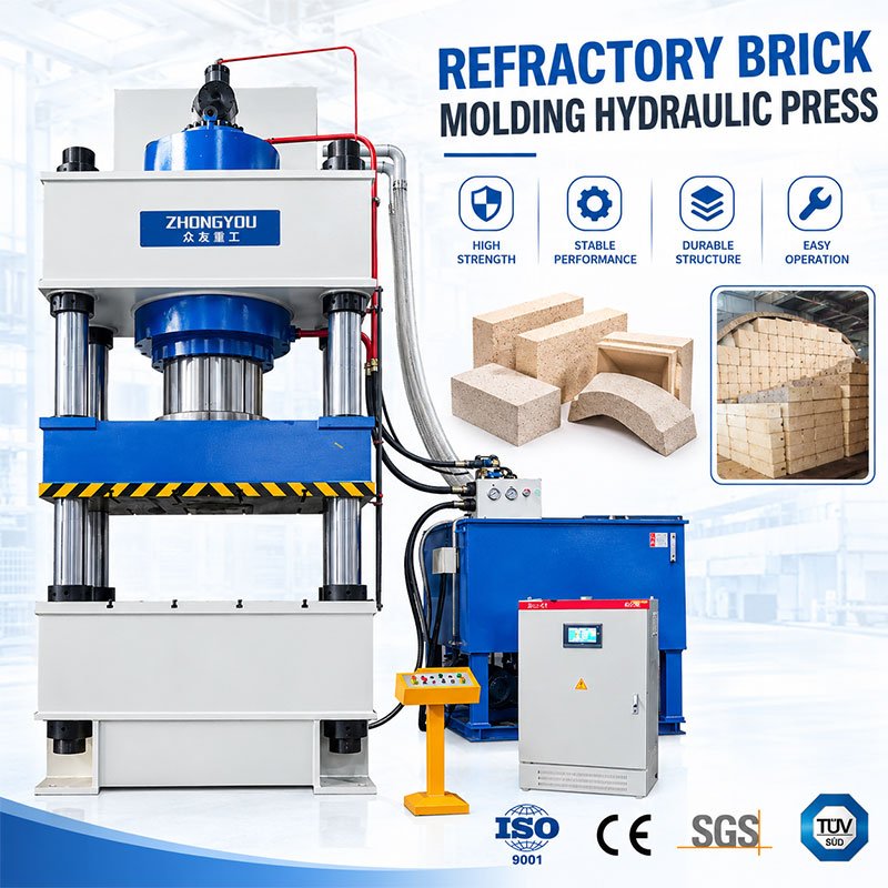 Refractory Material Forming Hydraulic Press  Refractory Brick Press